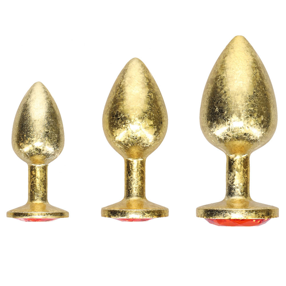 OUCH! Milan Collection - Metal Anal Plug Set - Gold