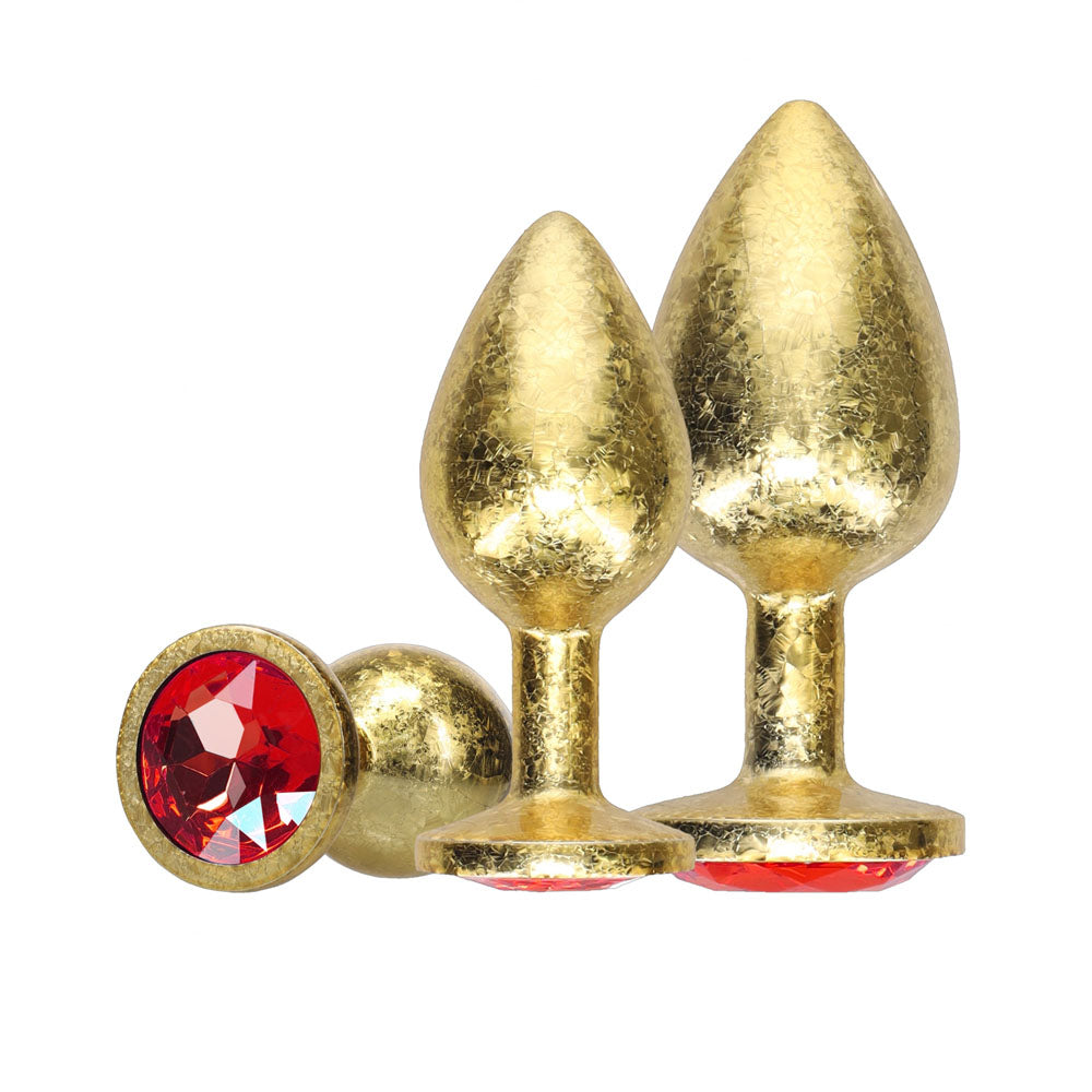 OUCH! Milan Collection - Metal Anal Plug Set - Gold