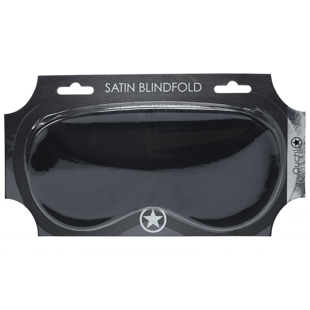 OUCH! Satin Mask - Black - Black Eye Mask