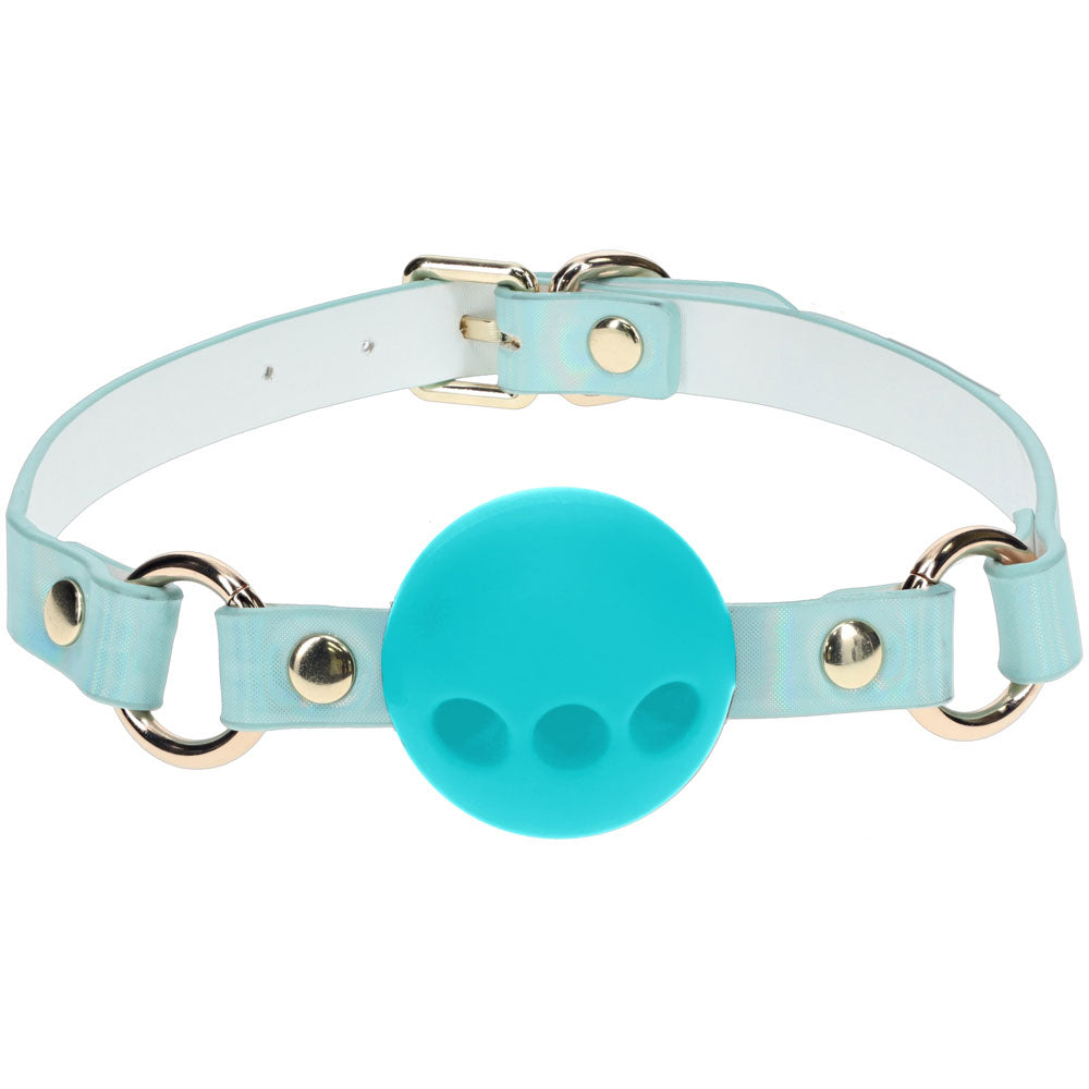OUCH! Paris Collection - Silicone Ball Gag - Blue