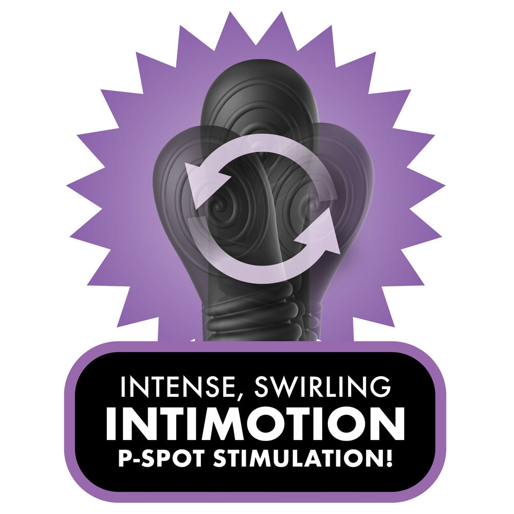 Anal Fantasy Elite Ass-Gasm intiMotion - Black USB Rechargeable Quad Motor Prostate Massager with Remote
