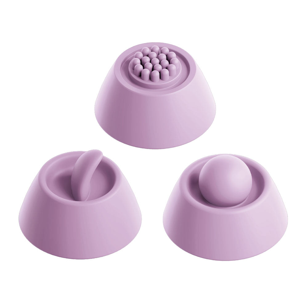 Fantasy For Her G-Touch Pulse Pro - Purple - Purple 23.4 cm USB Rechargeable Rabbit Vibrator with Flicking Shaft and Tip