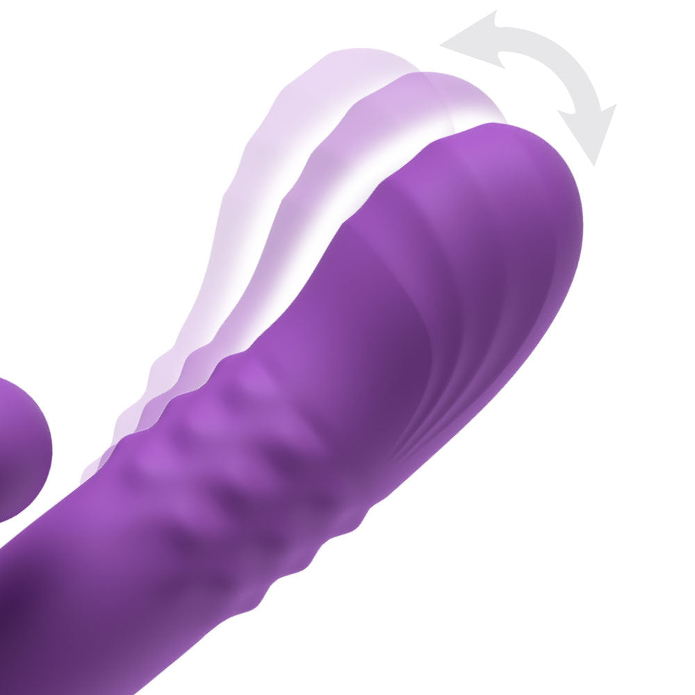 Fantasy For Her Harmoni Pro - Purple - Purple 17.8 cm USB Rechargeable Throbbing Vibrator