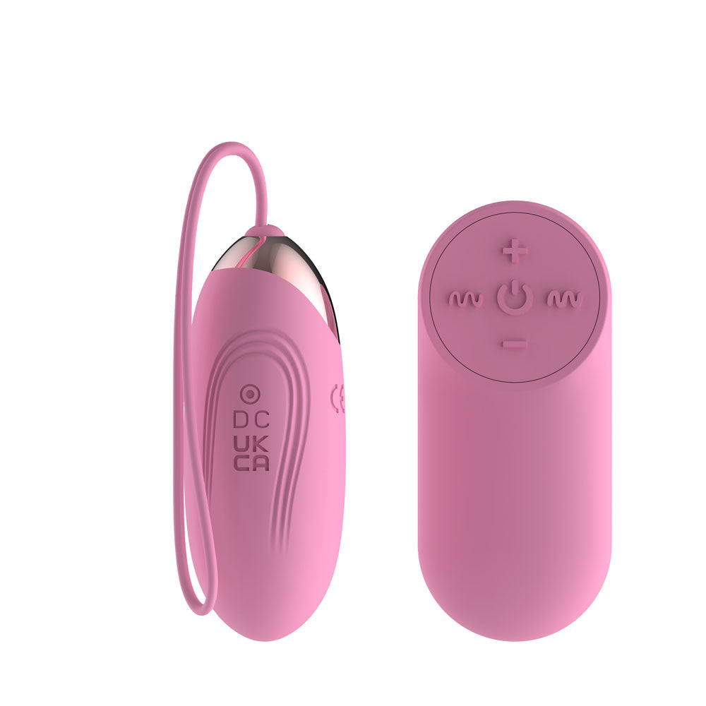 Passion Play Silicone Vibrating Egg - Small - Pink USB Rechargeable Vibrating Egg with Wireless Remote