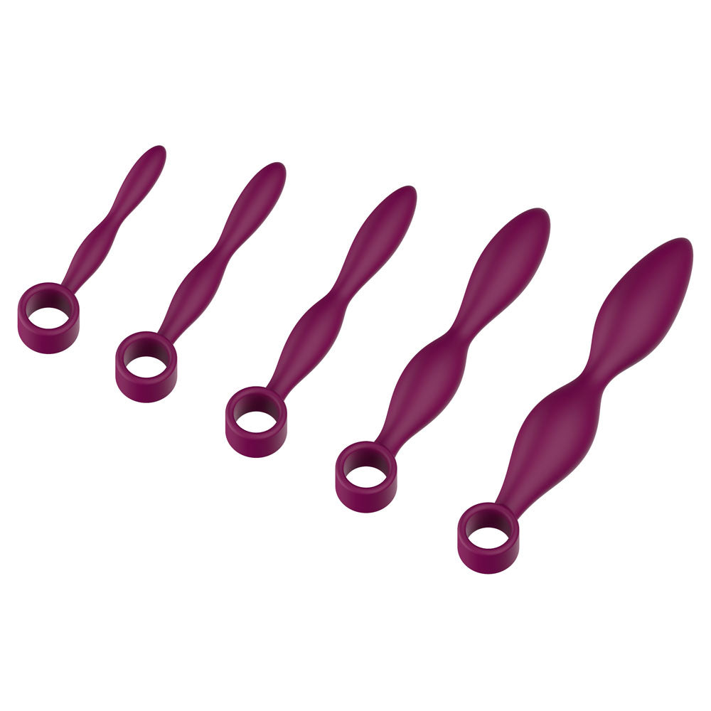 Passion Play Silicone Dilator Set - Purple Dilator Kit - Set of 5 Sizes