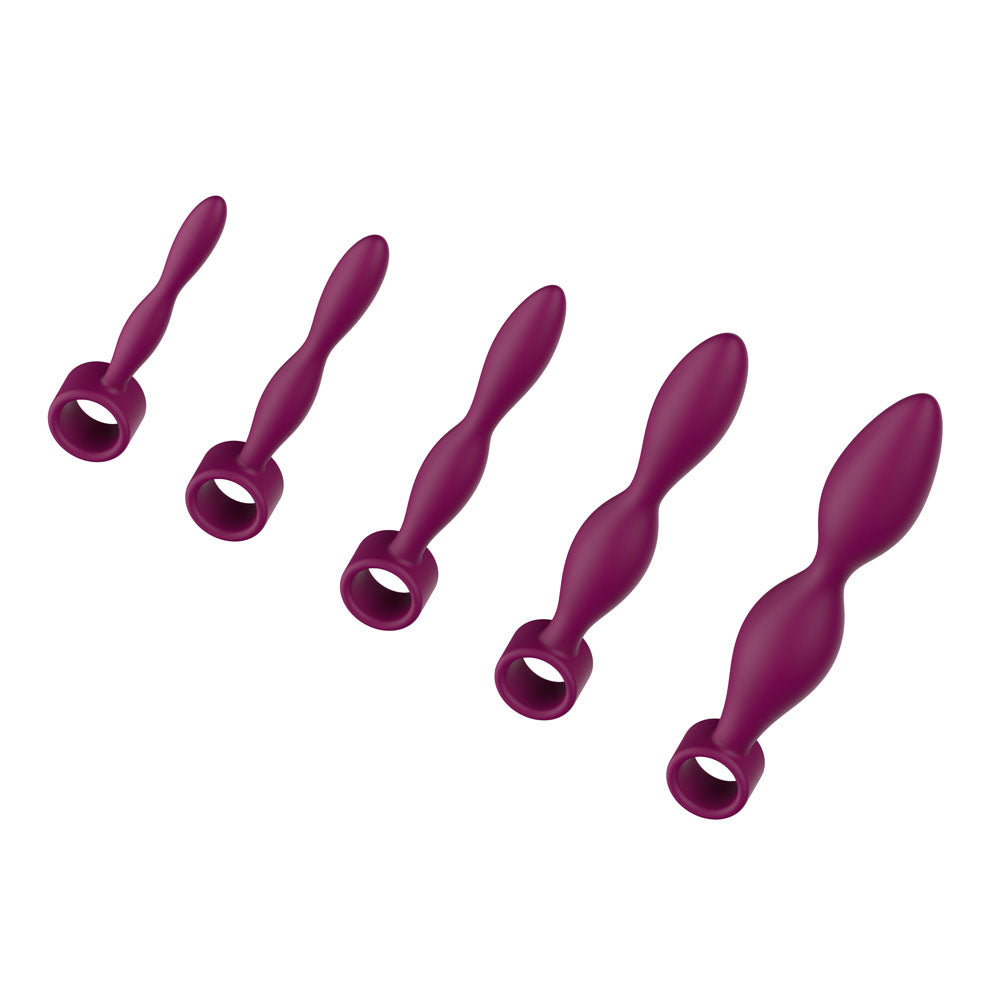 Passion Play Silicone Dilator Set - Purple Dilator Kit - Set of 5 Sizes