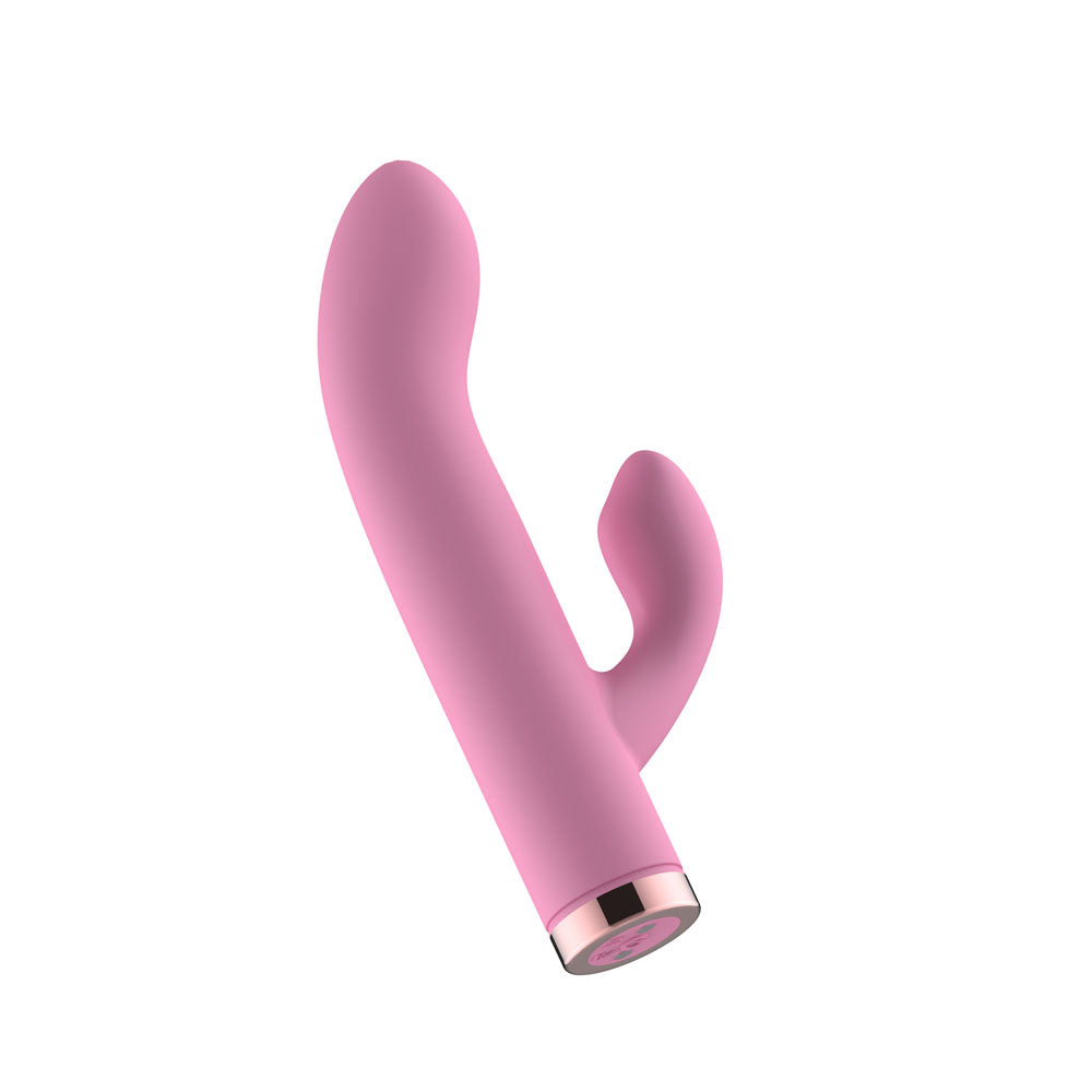Passion Play Silicone Rabbit Vibrator - Pink - Pink USB Rechargeable Mini Rabbit Vibrator