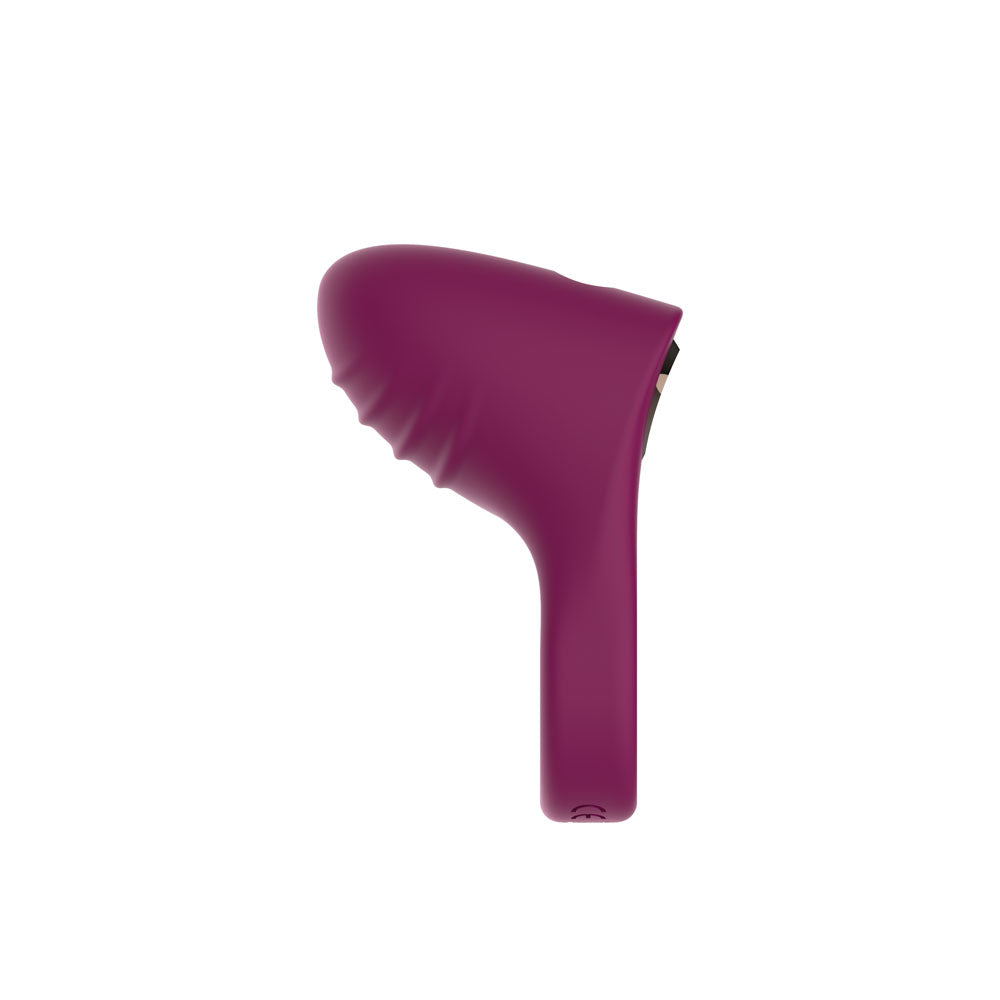 Passion Play Silicone Vibrating Cockring - Purple USB Rechargeable Penis Ring