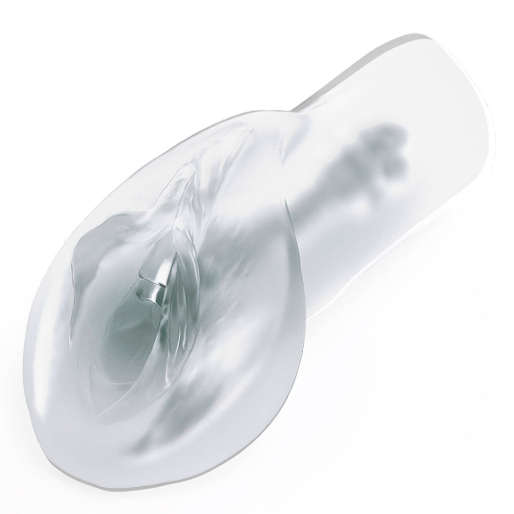 Pipedream Extreme Toyz Self Lubricating Sorority Snatch - Clear - Clear Vagina Stroker