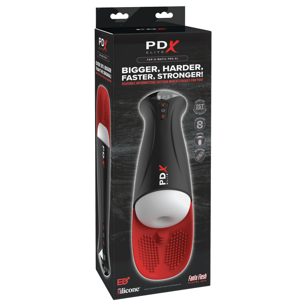 PDX Elite Fap-O-Matic Pro XL - White/Red