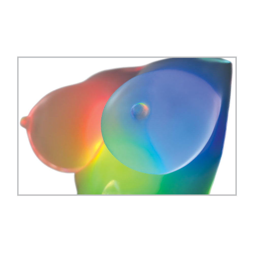 PDX Elite Go-Go Bator LED Mega Masturbator - Clear with LED Mini Torso Masturbator