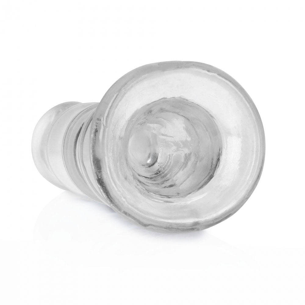 REALROCK 14 cm Curvy Anal Plug - Transparent - Clear 14 cm (4.5'') Butt Plug
