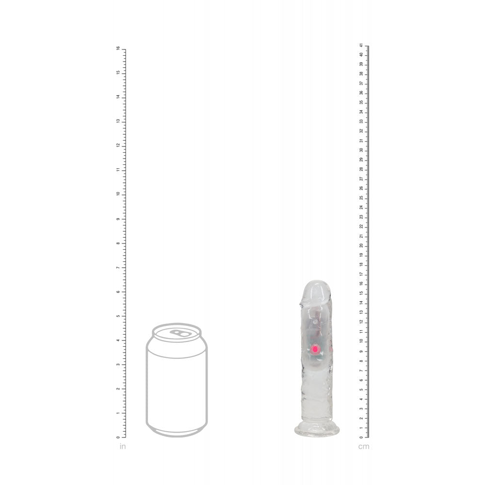 REALROCK 6'' No Balls Wireless Rechargeable LED Vibrating Dong