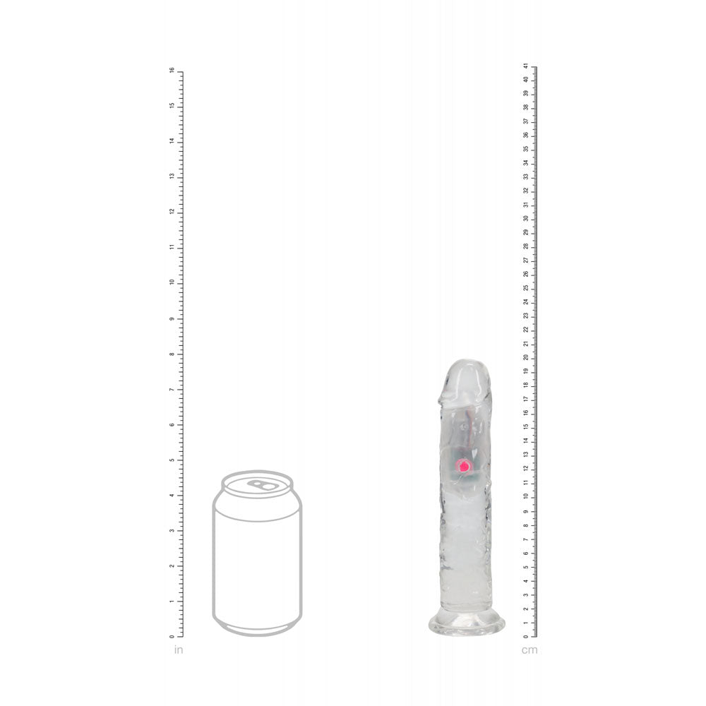 REALROCK 7'' No Balls Wireless Rechargeable LED Vibrating Dong