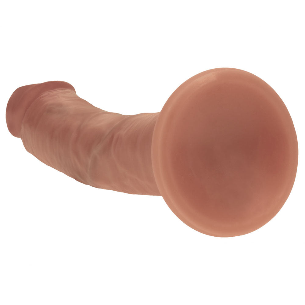 REALROCK Dual Density Silicone 8'' Curved Dildo - Tan - Tan 20.5 cm Dildo