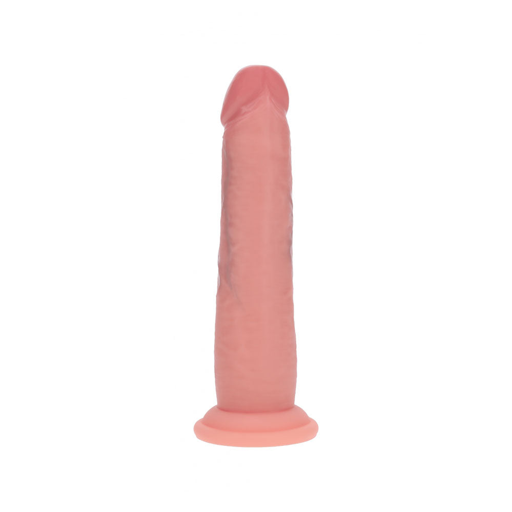 REALROCK Dual Density 7'' Sliding Skin Silicone Dildo - Flesh - Flesh 15.2 cm Sliding Skin Dildo