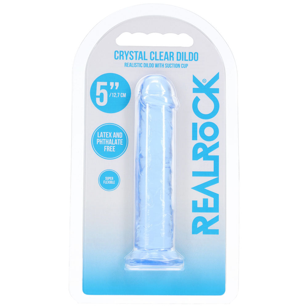 REALROCK Realistic 5'' Dildo - Blue - Blue 12.7 cm Dildo