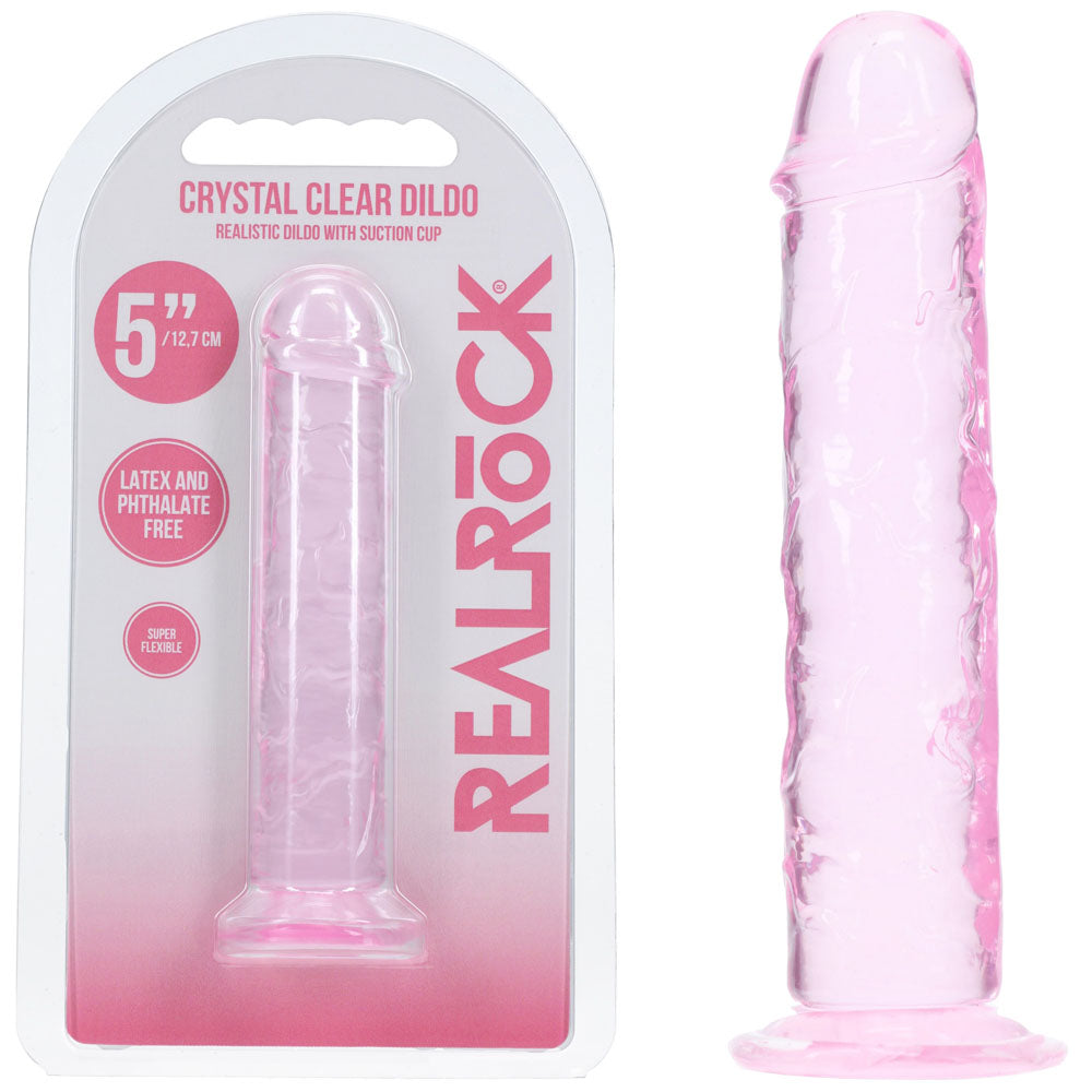 REALROCK Realistic 5'' Dildo - Pink - Pink 12.7 cm Dildo