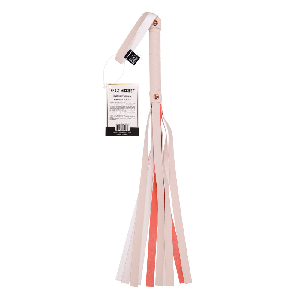 Sex & Mischief Peaches n CreaMe Stripe Flogger