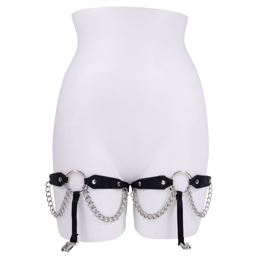 Sex & Mischief Chain Lace Garters
