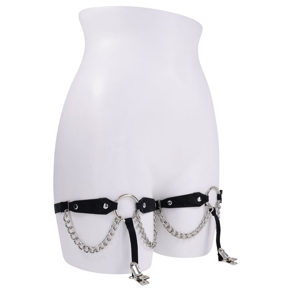Sex & Mischief Chain Lace Garters