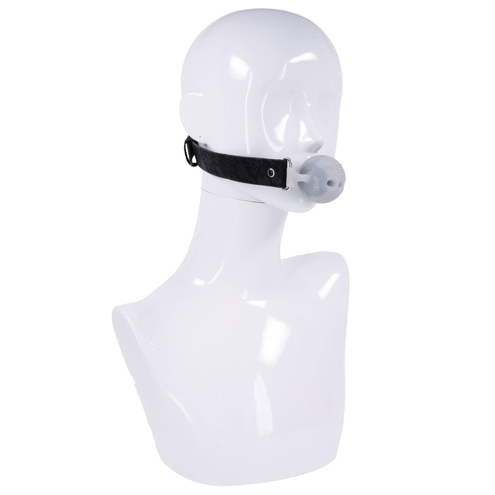 Sex & Mischief Lace Silicone Breathable Ball Gag