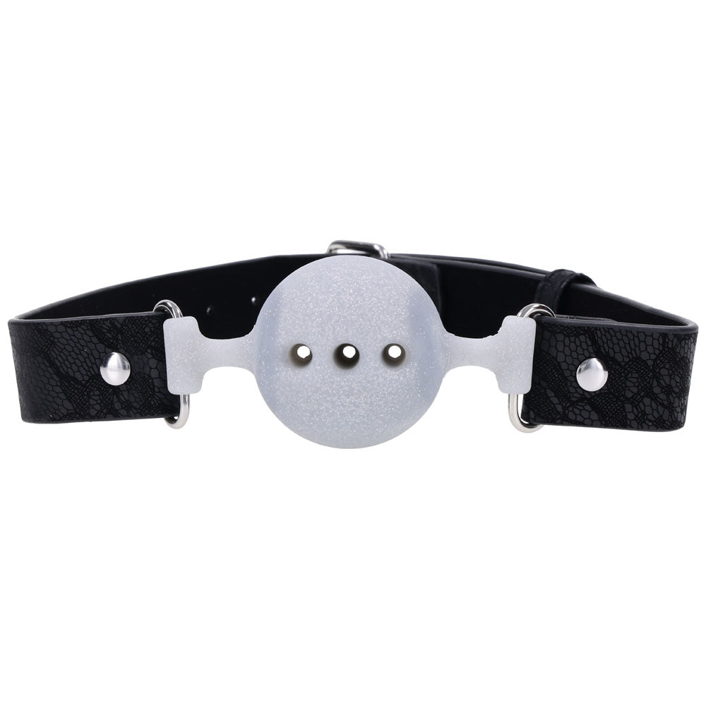 Sex & Mischief Lace Silicone Breathable Ball Gag