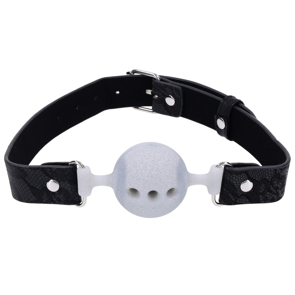 Sex & Mischief Lace Silicone Breathable Ball Gag