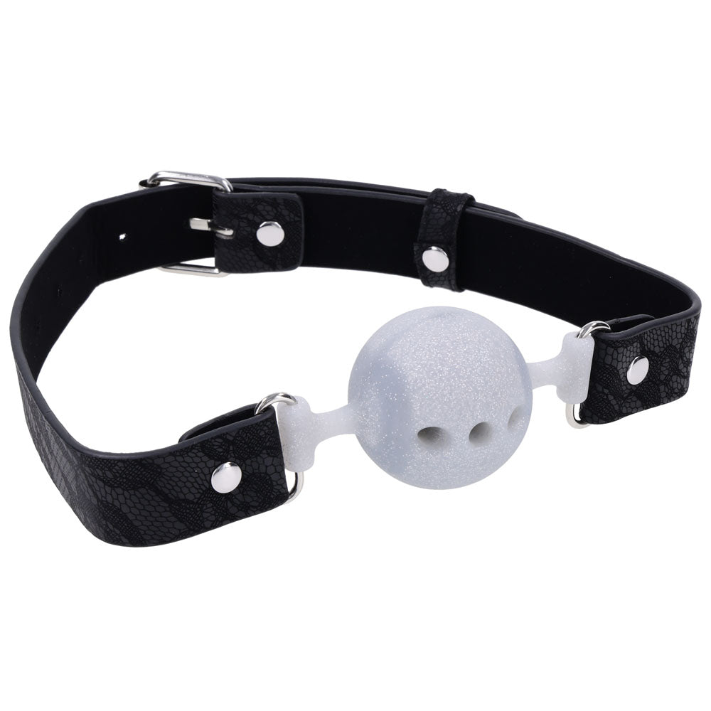 Sex & Mischief Lace Silicone Breathable Ball Gag