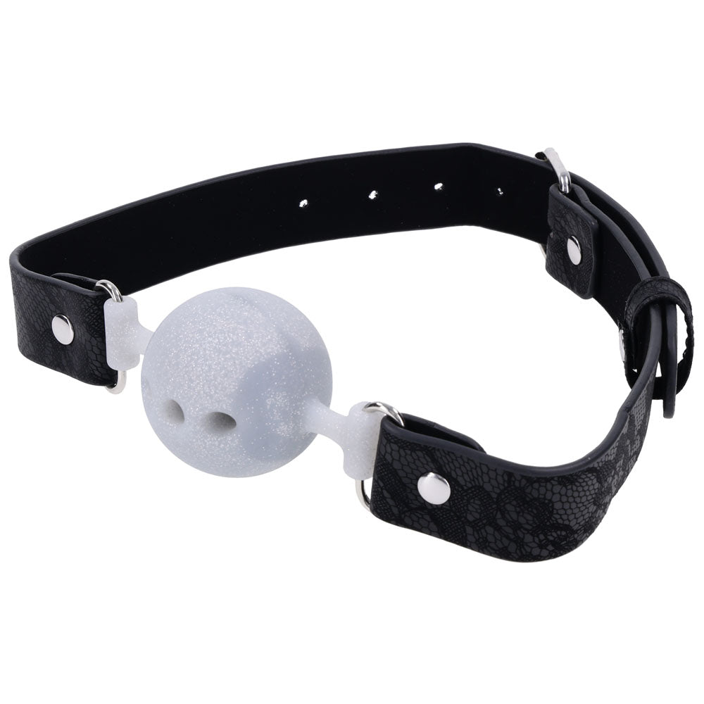 Sex & Mischief Lace Silicone Breathable Ball Gag