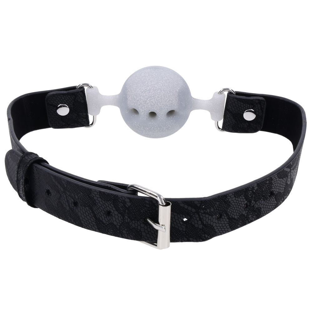 Sex & Mischief Lace Silicone Breathable Ball Gag
