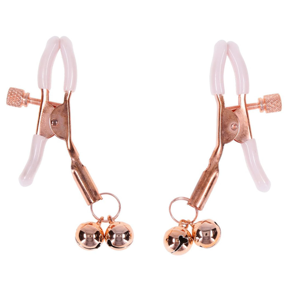 Sex & Mischief Peaches n CreaMe Bell Nipple Clamps