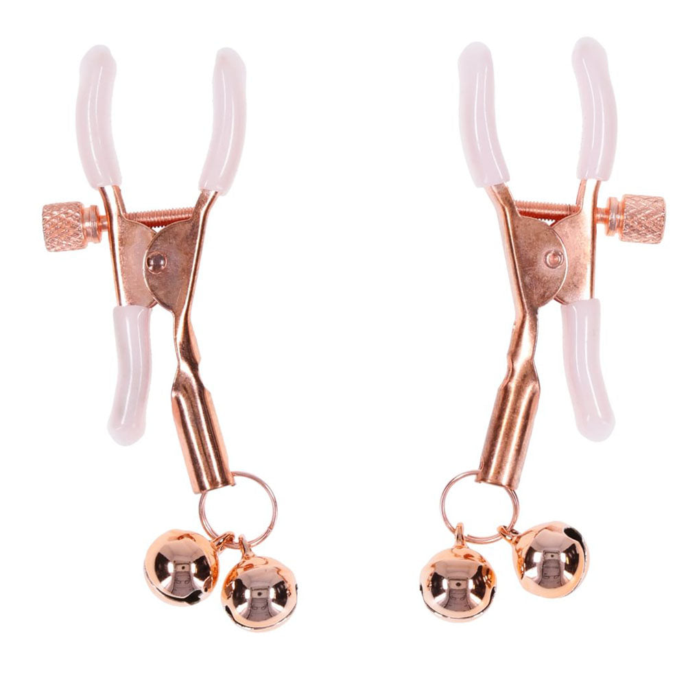 Sex & Mischief Peaches n CreaMe Bell Nipple Clamps