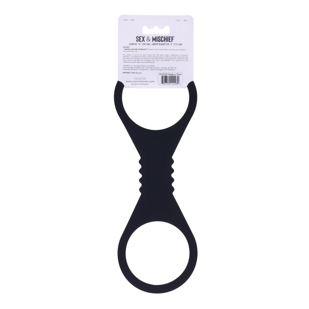 Sex & Mischief Shadow Large Silicone Cuffs