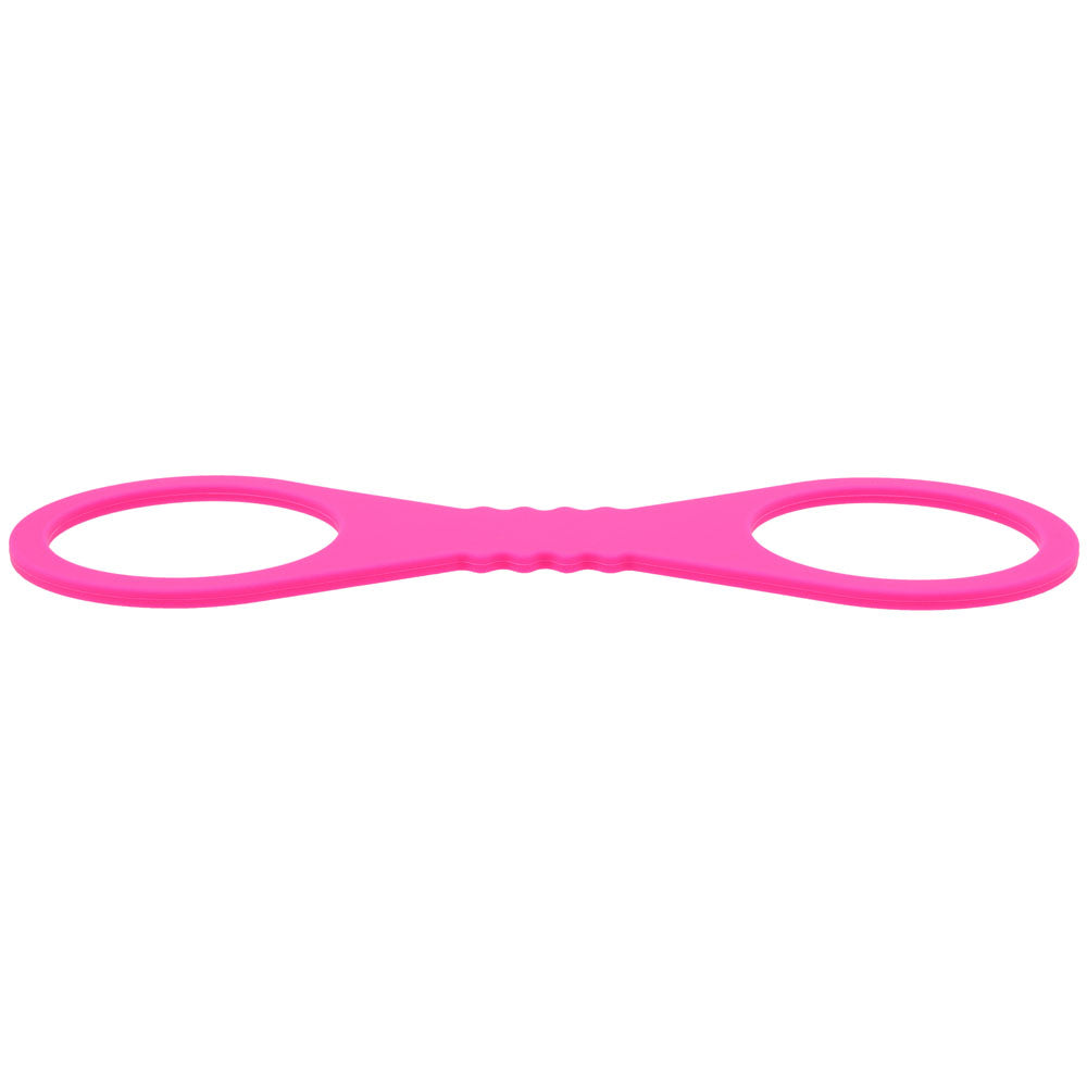 Sex & Mischief Large Hot Pink Silicone Cuffs