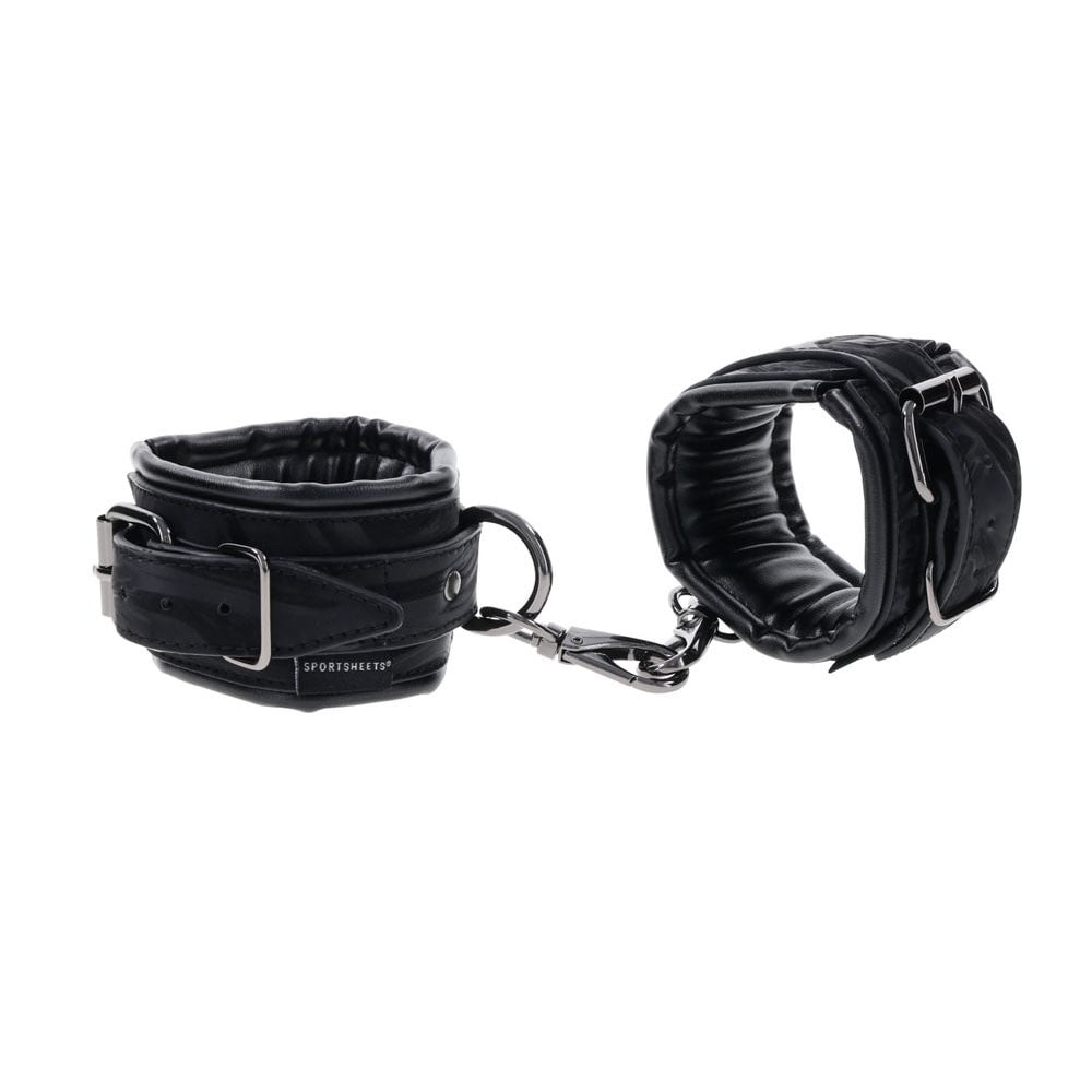 SPORTSHEETS Velvet Noir Handcuffs