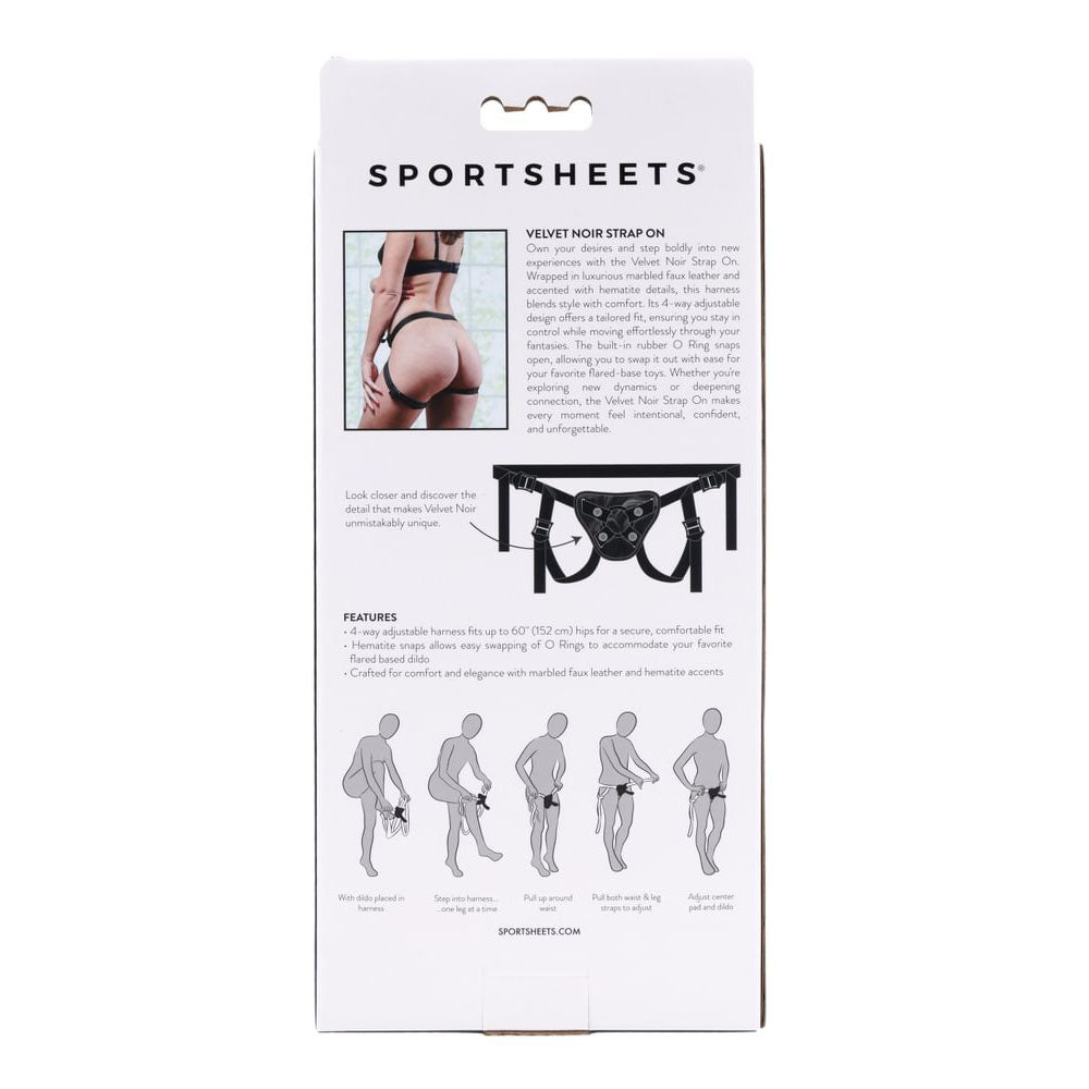 SPORTSHEETS Velvet Noir Strap On