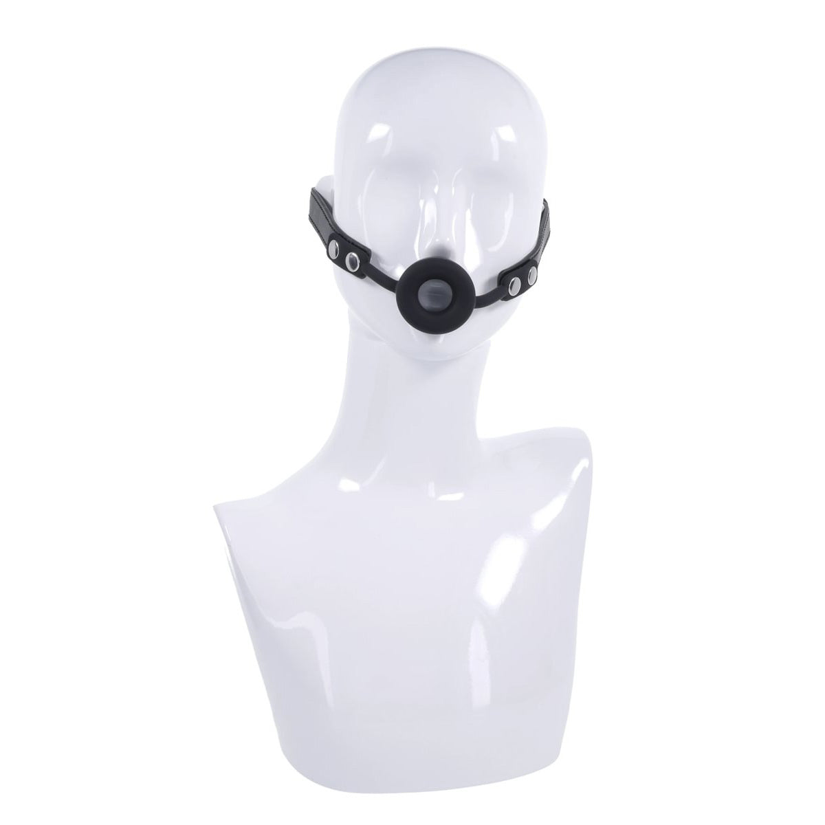 EDGE Silicone Ring Gag - Black Mouth Restraint