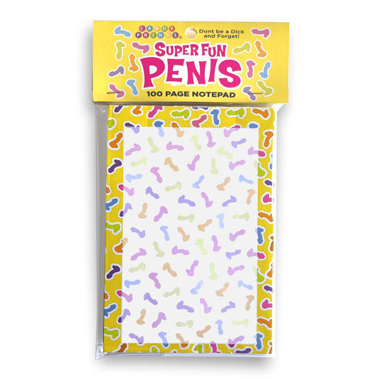 Super Fun Penis Notepad
