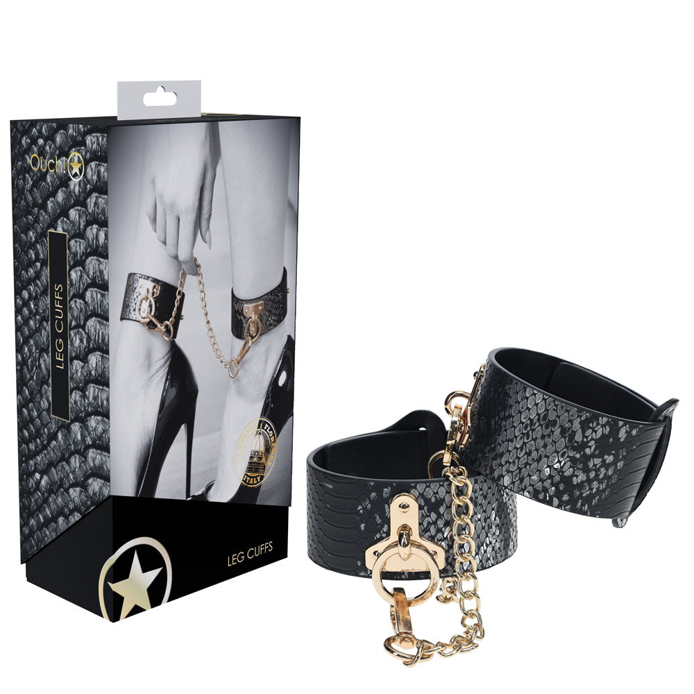 OUCH! Florence Collection - Leg Cuffs - Black