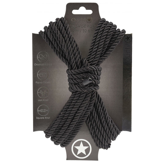 OUCH! Bondage Rope - 10 M - Black