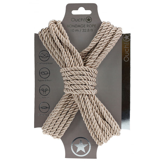 OUCH! Bondage Rope - 10 M - Gold