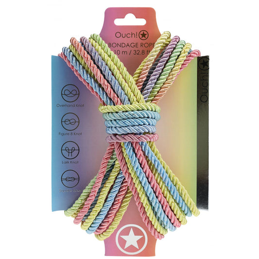 OUCH! Bondage Rope - 10 M - Multicolour 1