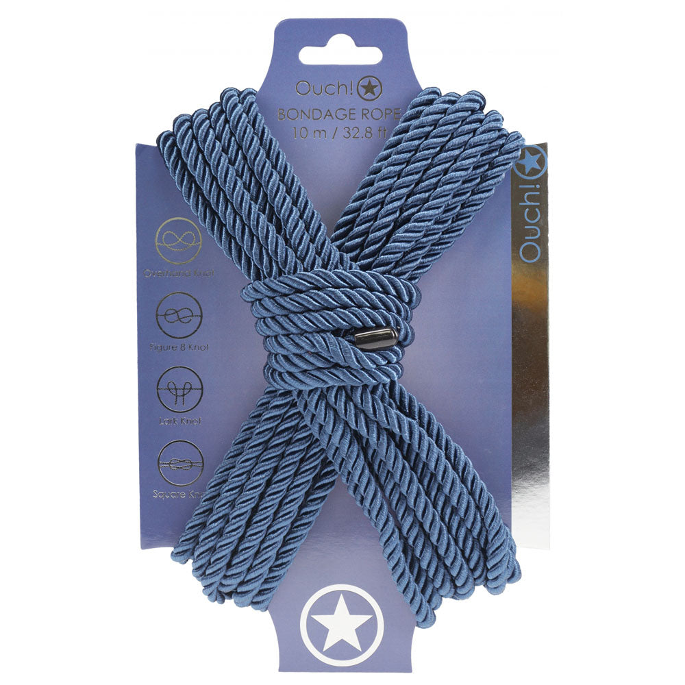 OUCH! Bondage Rope - 10 M - Navy Blue
