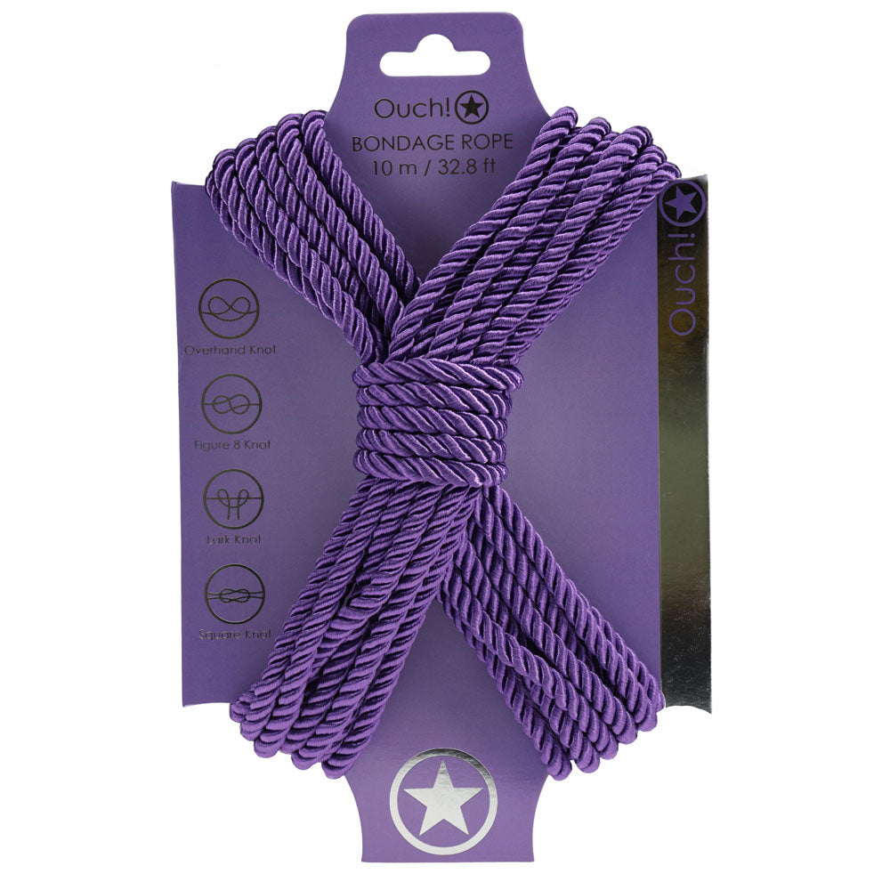 OUCH! Bondage Rope - 10 M - Purple