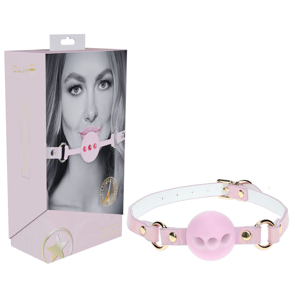 OUCH! Paris Collection - Silicone Ball Gag - Pink