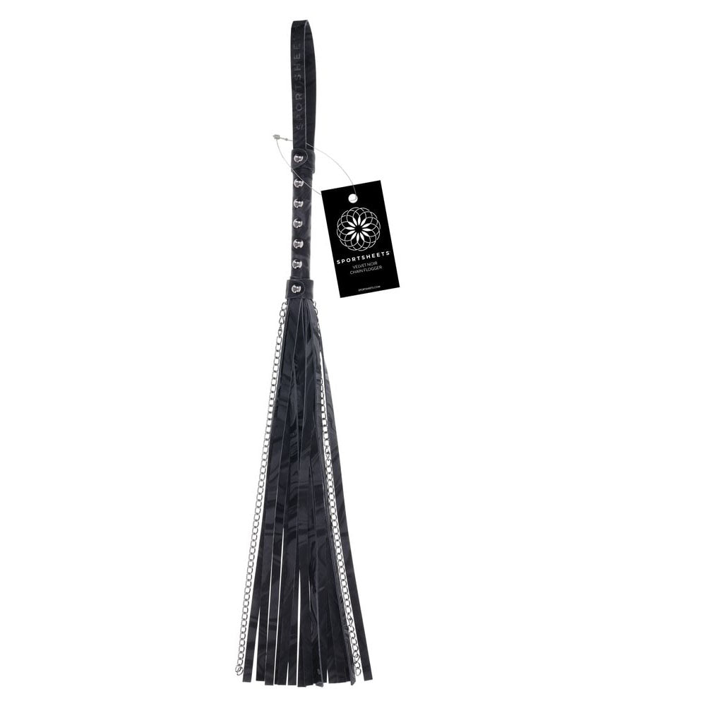 SPORTSHEETS Velvet Noir Chain Flogger