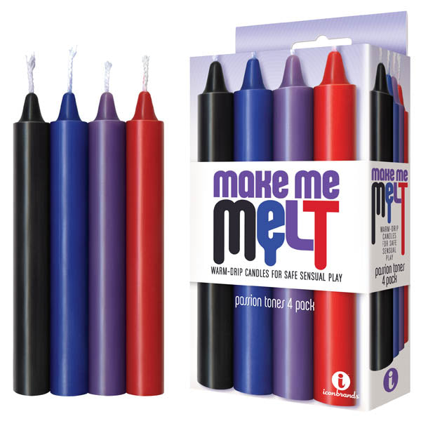 Make Me Melt Drip Candles Passion Tones 4 Pack