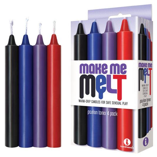 Make Me Melt Drip Candles Passion Tones 4 Pack