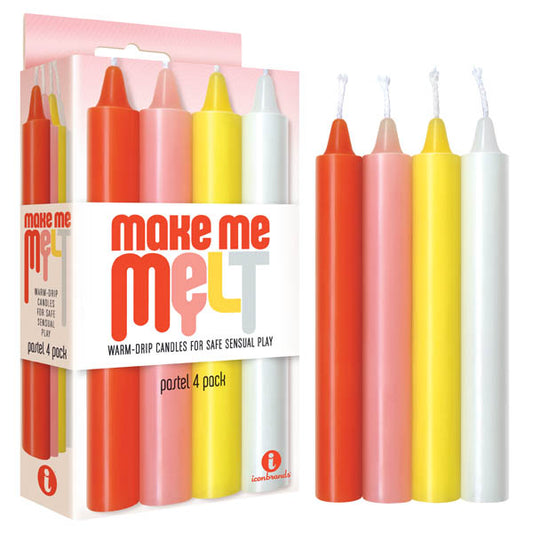 Make Me Melt Drip Candles Pastel 4 Pack
